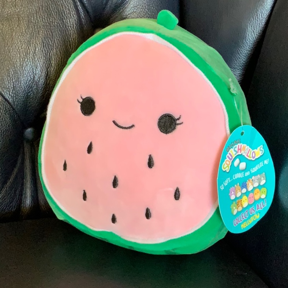 Squishmallows Watermelon 5” Plush Pink and Green Wanda Wyatt NWT Fruit Squad